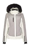 Killtec Damen Elanora Skijacke Mit Abzippbarer Kapuze Und Schneefang, Offwhite, 38