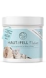 Annimally Haut & Fell Pulver für Hunde und Katzen I Pulver Komplex mit Bierhefe, Biotin, Zink, Ölen und Spirulina I Ideale Ergänzung bei Haarverlust beim Hund, Fellw