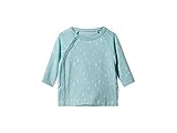 NAME IT Baby-Mädchen Wickel - Longsleeve aus Bio-Baumwolle in hellblau 62