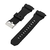 Lederarmband, schwarze Farbe Lederarmband PU-Material Hautfreundliches verstellbares Armband Schnalle für verschiedene Anlässe für G SHOCK GA150/GA200/GA300/GLX