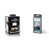 Siemens EQ.9 s300 Kaffeevollautomat TI923509DE, 1.500 Watt, hochglanz schwarz, edelstahl & Entkalkungstabletten TZ80002A, schützt vor Korrosion, für Kaffeevollautomaten der EQ.Serie, weiß