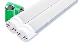 2er Set Showlite LED Röhre 60cm (600mm Leuchtstoffröhre, T8 G13, 900 Lumen, 4500 Kelvin, Tageslichtweiß, Leistung: 10W)