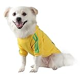 QiCheng&LYS Hunde Hoodie,Kleine Hunde Strickpullover Wintermantel Für Kleine Hunde (Gelb, L)