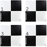 UAV Drohne SUSA Ground Control Points (4er Pack) GCP (60cm x 60cm) Aerial Target Marker Boards for Aerial Surveying and Mapping Check Points CP starr & w