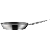 WMF Gourmet Plus Bratpfanne 28 cm Induktion, Pfanne unbeschichtet, Cromargan Edelstahl mattiert, back
