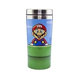 Super Mario Warp Pipe Travel Mug - 450ml Edelstahl - Offiziell lizenziertes Nintendo M