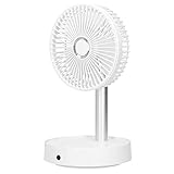 Gugxiom Bodenventilator, Tischventilator Tischventilator Tischventilator Miniventilator Shake Head Ventilator mit für Wowen für Zuhause für Wimpern Hitzewallungen(Weiß)