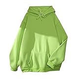 Damen Pullover Sweatshirt Graphic Sweatjacke Hoodie Mit Kapuze Streetwear Langarm Frauen Casual Solid Contrast Splice Tops Kapuzenpullover Slim Fit Freizeit Training - Pulli Fitness Athletic Sporttop