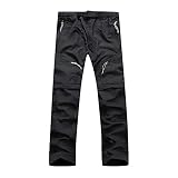 JIAYOUA Cargohose Herren Lange Cargo Hose Abnehmbar Freizeithose Leichte Slim Fit Funktionshose Männer Elastische Taille Combat Tactical Hose Multi Taschen Outdoor Sport Laufen W