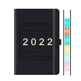 2022 Taschenplaner/Kalender, 2022 Tagesterminbuch & Planer, Akademischer Planer, 21,5 x 14,8 cm, A5 (Schwarz, 2022)