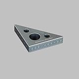 XBaofu 1pc 45 Grad-Winkel-Lineal Dreieck Schreinerei Aluminium Zoll-Leichtmetallholzverarbeitung Multifunktionswerkzeug