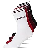 Snocks Tennissocken Herren & Damen (4x Paar) Retro Socken (39-42, 4x Mix4)