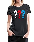 Spreadshirt Die DREI Fragezeichen Logo Frauen Premium T-Shirt, XL, Schw