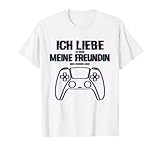 Zocken Ich liebe meine Freundin Gaming Konsole Gamer T-S