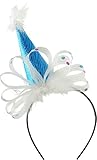 Bock op Kölle Haarreif Minihut, Feenhut, Prinzessin Krone, König, für Karneval, Fasching, Party (Minihut Blau)