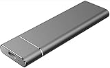 Externe Festplatte, 1 TB, 2 TB, tragbare Festplatte, externe schlanke Festplatte, Datenspeicher, kompatibel mit PC, Laptop und Mac (2 TB, schwarz)