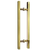 DSVONAUS Edelstahl-Türgriff Gold, Industrierohr-Türzuggriff H-Form, Moderner Eingangstürgriff Bewerben Für Schiebetür Duschtür Zimmertür (Size : 1000x800mm)