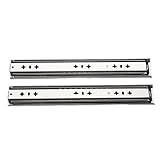 WSQSN 2 stücke Heavy Duty Schubladen Folien 53mm Breites 3-termeter volle Verlängerung Gleitschienen Massivstahl Kugelkugellager Schubladenrutsche (Size : 14in/35cm)