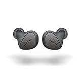 Jabra Elite 3 In Ear Bluetooth Earbuds - True Wireless Kopfhörer mit Geräuschisolierung und 4 integrierten Mikrofonen - klare Anrufe, kraftvoller Bass, anpassbarer Sound und Mono-Modus - dunkelg