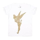 Disney Mädchen Silhouette T-Shirt, Weiß (Weiß Weiß), 12-14 J