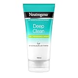 Neutrogena Deep Clean Gesichtsreinigung, 2-in-1 Reinigung und Maske mit Tonerde für strahlenden Teint, 150