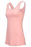 SUNDRIED Frauen Rosa Yoga-Weste-Jogging Fitness Longline Damen Sport-Gymnastik-Top (Rosa, L)
