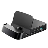 Flyuzi USB 3.0 Typ C Hub-Dockingstation für Samsung S10 S10 Dex Pad Dock Station USB-C bis HDMI-kompatibler SD TF-Karte USBC-PD-Adapter (Color : Black)