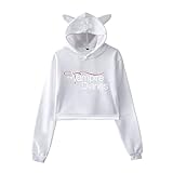 LIZCX Hoodie The Vampire Diaries Damen Kurzes Sweatshirt Mädchen Pullover Large Size Casual Street Jacket (XS-XXL)