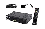 Vantage VT-93 DVB-T2 Receiver inkl. 3 Monate gratis Freenet TV (Private Sender in HD), PVR Ready, Digital, Full-HD 1080p, HDMI, Mediaplayer, USB 2.0, 12V tauglich, SCART ADPATER, 1,5m SCART Kabel,