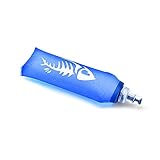 Ulapithi Sport Wasserflasche, Blau, 9/18 oz Weiche TPU Wiederverwendbare Wasserflaschen Zusammenklappbar für Sport Camping Kantine Reisen (250/500ML)