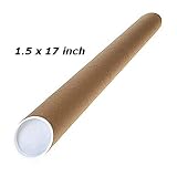 Versandrollen mit Endkappen, 3,8 x 43,2 cm, 2 Stück