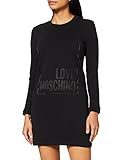 Love Moschino Womens Regular fit Long-Sleeved t-Shirt Dress, Black, 38
