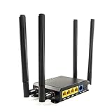 Cioswi WE826-T 4G LTE Router 150 Mbit/s LTE-Download 300 Mbit/s WLAN SIM-Kartensteckplatz CAT4 LTE Modem Drahtlose 2.4Ghz WLAN-Lösung Dualband WLAN Router OPENWRT 16+128MB,32 B