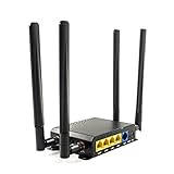 Cioswi WE826-T 4G LTE Router 150 Mbit/s LTE-Download 300 Mbit/s WLAN SIM-Kartensteckplatz CAT4 LTE Modem Drahtlose 2.4Ghz WLAN-Lösung Dualband WLAN Router OPENWRT 16+128MB,32 B