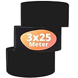 djb® - 3 Rollen Panzertape schwarz & silber - extra starker Halt - Gewebeband - Reparaturband - Klebeband - Gaffa-Tape - Duck-Tape - selbstklebend - Panzerband - Universal Tape - 25m x 50