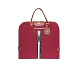 GENTLEMAN SYLT Anzugtasche, Kleidersack Damen & Herren, Kleiderhülle rot, Reisetasche zur faltenfreien Aufbewahrung 57x60