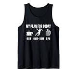 Lustig Handball Spieler Sport My Plan For Today Tank Top