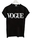 sell-ideas Damen-T-Shirt mit Aufschrift 'Yes Saint Love', Weiß, Gr. 36-42, rotes T-Shirt und schwarzes T-Shirt Gr. 34, Black Vog