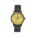 Stefano Braga Watches Uhren Swiss Made Hypoallergenic Stahl Uhr Wasserdicht Èos(Demeter Yellow, Barbour)