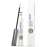 BIOLENA Lash and Brow Booster (1 Flasche je 10 ml) – pflegendes und stärkendes Wimpernserum und Augenbrauen Serum – Lash Serum trägt zum Wachstum von Augenbrauen und Wimpern b