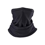 PRAVETTE Halswärmer,Kälteschutz Gesichtsmaske,100% Fleece Multifunktionstuch Halswärmer Motorradmaske Skimaske Mütze für Damen und H