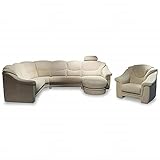 Ecksofa 1951 Stoff Nuvano Sand Beige Relaxfunk