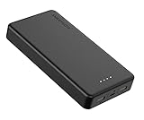 Svartgoti 20000 Powerbank, 20000mAh Externer Akku mit USB-C Eingang, Enorme Energiedichte Tragbares Ladegerät, kompatibel mit iPhone, Samsung,