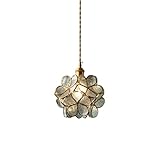 Wylolik Nordic Flower Kupfer Pendelleuchten Schlafzimmer Esszimmer Wohnzimmer Glas Deckenleuchten Leuchten Sparkly Suspension Quellen Postmoderne L