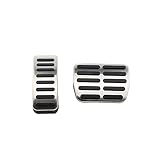 Bremsdrossel MT at Gaspedal Pads Auto Pedal Cover für V&W P&olo 6N 9N J&etta MK4 für B&ora G&olf MK4 B&e&etle C&abrio F&ox (Größe : 2 Pcs at for Vw Skod)