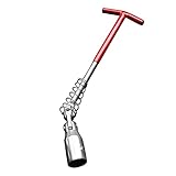 Zündkerzenschlüssel, Gelenk-Zündkerzenschlüssel, Länge T-Griff, Zündkerzenschlüssel, hohe Härte, weit verbreiteter Zündkerzenentferner, passend für Autos und Fahrzeuge, Autorep