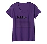 Damen Geiger lustige Definition T-Shirt mit V