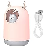 Ätherischer Öldiffusor, Kühle Nebelbefeuchter Tragbare Luftreiniger Aromatherapie Maschine Auto Luftbefeuchter Schlitten Hirsch Form R