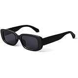 foreverH Polarisierte Sportsonnenbrille für Herren und Damen Rechteckiges Fahren Radfahren Sonnenbrille UV-Schutz, Polarisierte Sonnenbrille UV400 Retro Vintage Brille für Herren und D