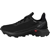 Salomon Alphacross 3 Gore-Tex (wasserdicht) Damen Trailrunning-Schuhe, Schwarz (Black/Black/Black), 39 1/3 EU